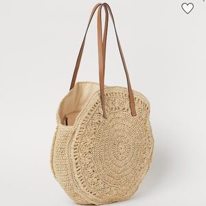 Round Straw Shopper